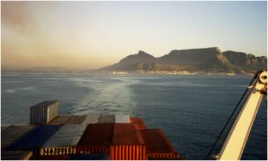 Abschied von Kapstadt / An Bord der DAL Kalahari