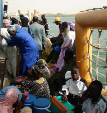 Ueber den Senegalfluss nach Mauretanien