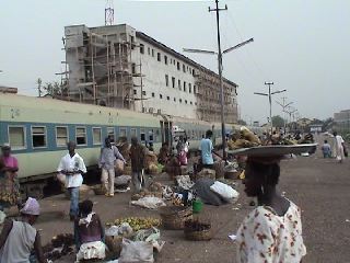 Bahnhof von Kumasi.